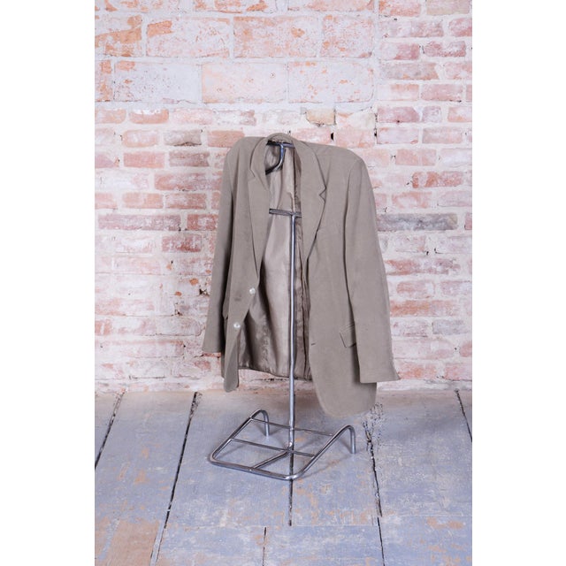 Bauhaus Czech Bauhaus Chrome Clothes Valet attributed to Robert Slezák for Slezak Factories, 1930s For Sale - Image 3 of 10