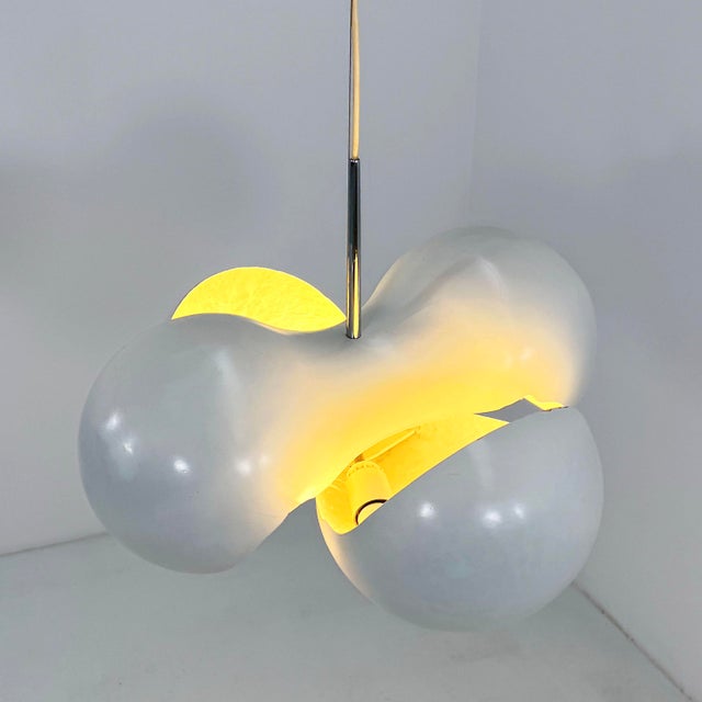 Dafne Pendant Lamp in Fiberglass by Olaf Von Bohr for Valenti, 1970s For Sale - Image 9 of 11