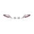 Early 21st Century Natural Ruby & Freshwater Pearl Designer C Hoop Earrings in 925 Sterling Silver, A Pair For Sale - Image 5 of 15
