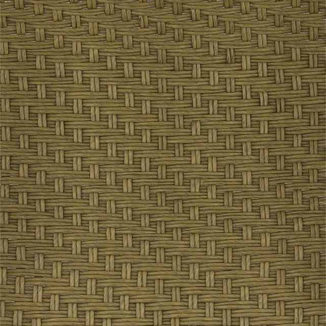2020s Green Faux Rope & Teak Side Chair For Sale - Image 5 of 6