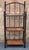 Mid-Century Modern Rattan and Split Reed Folding Bookcase Étagère, 1960s For Sale - Image 4 of 10