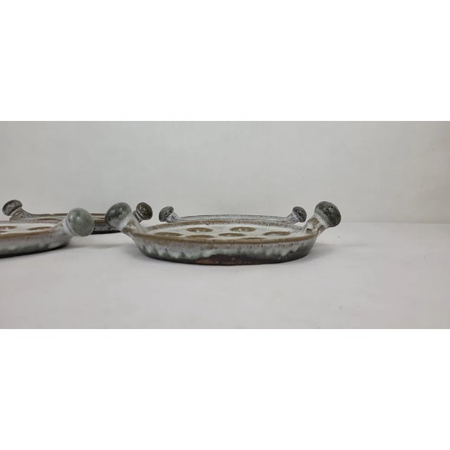 Stoneware Snail Plates / Dishes, 1980s, Set of 8 For Sale - Image 3 of 11