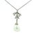 Vintage Platinum Diamond and 18mm Baroque Pearl Drop Necklace For Sale - Image 9 of 11