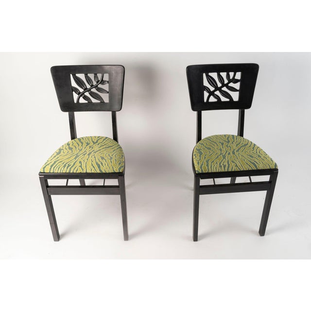 Folding Chairs from Stakmore, New York, 1930s, Set of 4 For Sale - Image 4 of 12