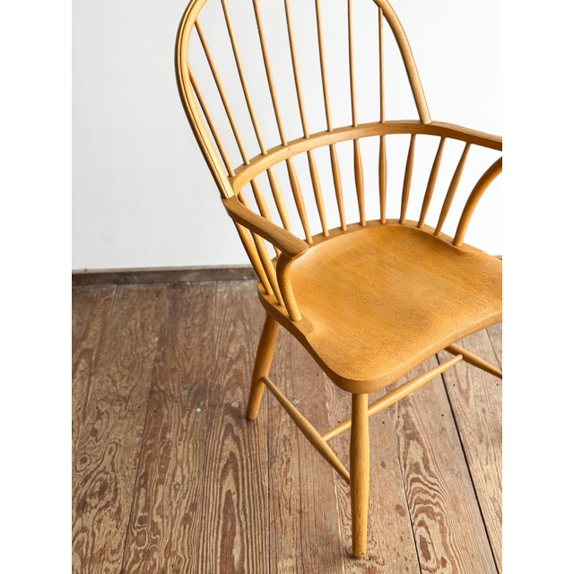 Mid Century CH 18A Chair in Oak by Frits Hennigsen for Carl Hansen For Sale - Image 10 of 18