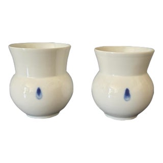 Pair of Porcelain Tea Cups by Park Young Sook For Sale