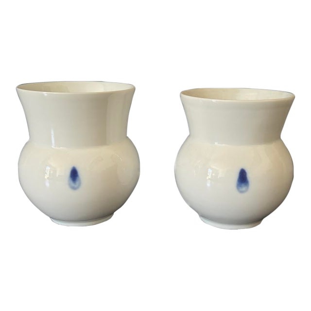 Pair of Porcelain Tea Cups by Park Young Sook For Sale