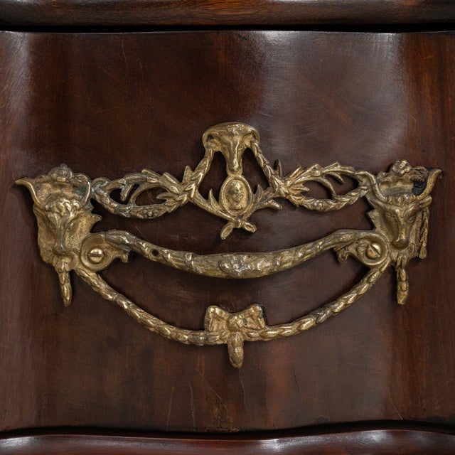 French 19th Century France Brown Wood Display Cabinet For Sale - Image 3 of 11