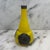 1910s French Art Nouveau Vase Yellow Glass With Pressed Silver Floral Mounts For Sale - Image 4 of 8