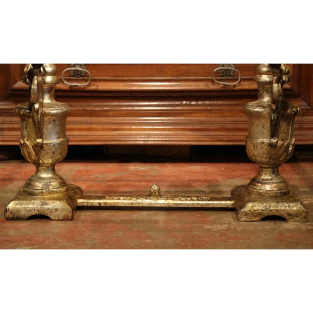 Silver 19th Century Italian Marble Top Carved Silver Leaf Trestle Coffee Table For Sale - Image 8 of 9