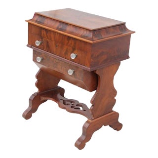 Late 19th Century Empire Style Walnut Dressing Table For Sale