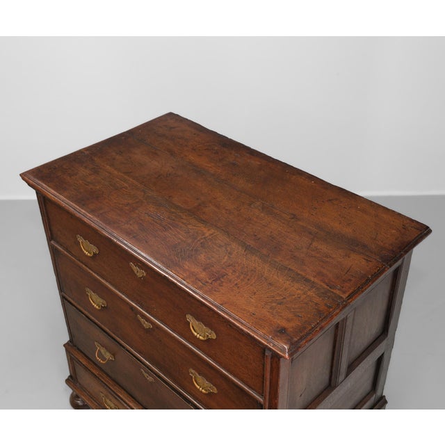 17th Century Antique William and Mary Jacobean Joined Oak Provisional Chest of Drawers, 1690 For Sale - Image 5 of 18