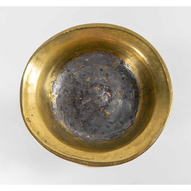17th or 18th Century European Dutch Heemskirk Mid-Drip Brass Candlestick For Sale - Image 12 of 13