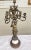18th Century Louis-Philippe Bronze Ormolu With White & Mottled Rouge Marble Figural Candelabrum For Sale - Image 4 of 8