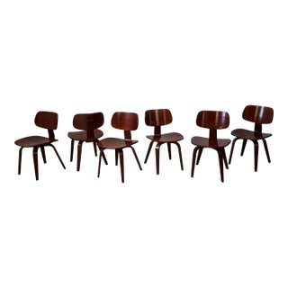 Set of 6 Cherry Thonet Bentwood Dining Chairs For Sale