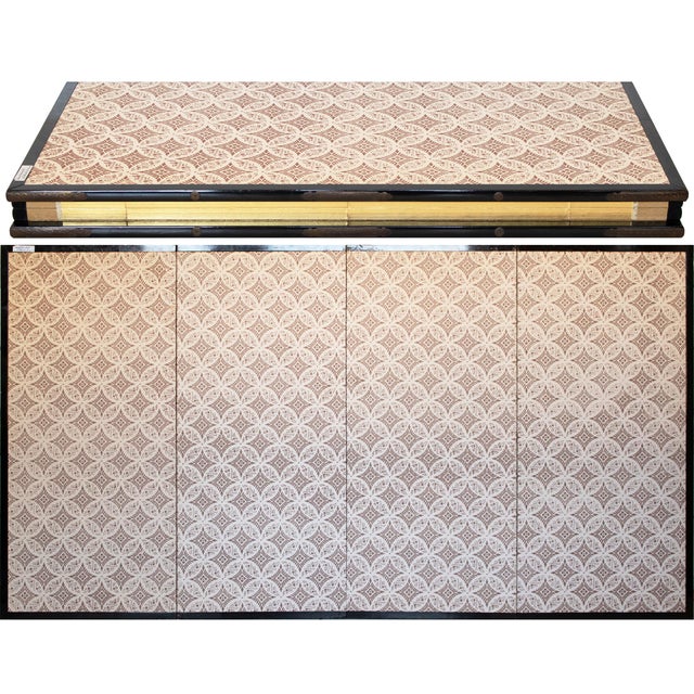 "Sakura", C. 1960s Showa Era Japanese Painted Byobu Screen For Sale - Image 17 of 18