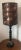 Monumental 40” Mid 20th Century Spanish Revival Barley Twist Candlestick Lamp With Amethyst Finale & Original Foil Metallic Shade For Sale - Image 11 of 13