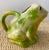 1980s Tony Wood Frog Ceramic Creamer. Signed on bottom.