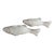 White Fish Ceramic Figurine , Pair For Sale