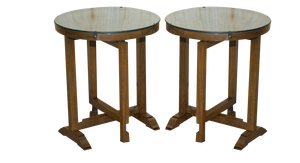 Chinese Export Chinoiserie Side Tables, 1940, Set of 2