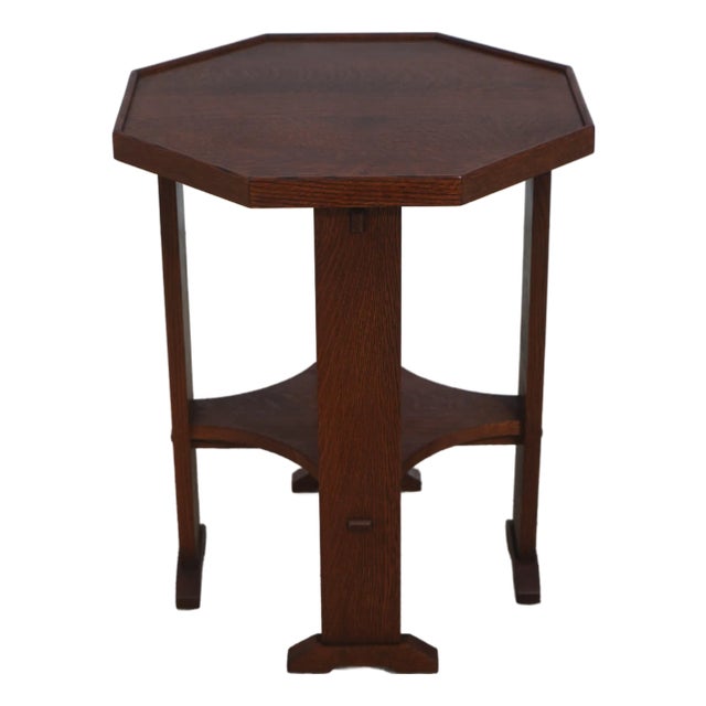 Stickley Mission Oak Octagonal End Table For Sale