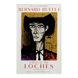 Bernard Buffet 1967 La Corrida Château De Loches Lithograph Poster