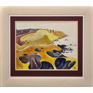 Rosemary Ziar, The North Coast of Cornwall, West Penwith, 1970s, Watercolour, Framed For Sale