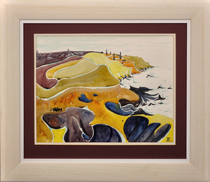Rosemary Ziar, The North Coast of Cornwall, West Penwith, 1970s, Watercolour, Framed