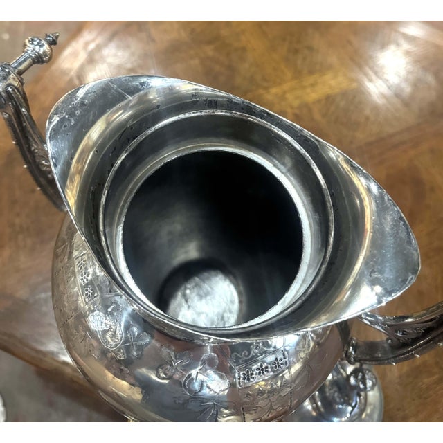 Early 20th Century English Silver-Plated Samovar With Lion Finial For Sale - Image 10 of 12