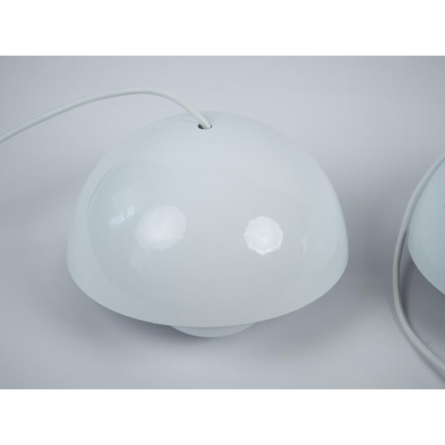 Vintage Flowerpot Pendant Lamps by Verner Panton for Louis Poulsen, Set of 2 For Sale - Image 10 of 13