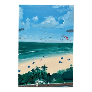 "Florida Seaside Life" by Joe Davis/Acrylic on Canvas For Sale