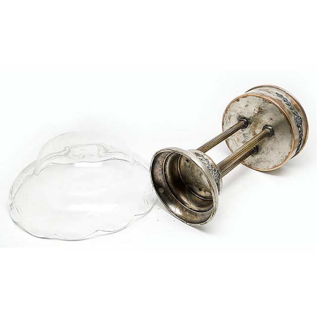 Silver Art Nouveau Column Platter from Elw, Poland, 1900s For Sale - Image 8 of 17