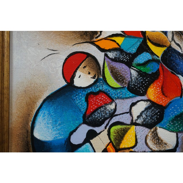 Rare David Schluss Love Bouquet Abstract Floral Still Life Serigraph For Sale - Image 9 of 12