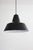 Industrial Black and White Enamel Workshop Pendant Lamp by Louis Poulsen, Denmark, 1960s For Sale - Image 3 of 6
