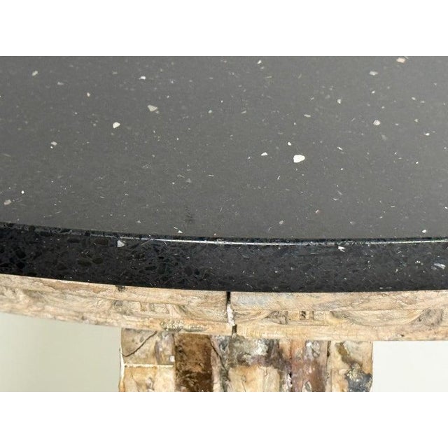 Early 20th Century Italian Neoclassical Console Table With Granite Top For Sale - Image 11 of 17