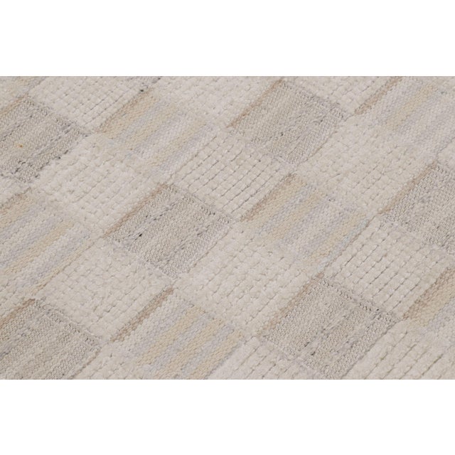 Mid-Century Modern Rug & Kilim’s Scandinavian Style Extra Long Runner, With Geometric Patterns For Sale - Image 3 of 9