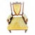 Victorian Oak Shield-Back Armchair – Antique Upholstered Library / Occasional Chair With Carved Detail & Castors For Sale