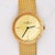Metal Vintage Baume Mercier 18k Yellow Gold Manual Wind Mesh Bracelet Watch For Sale - Image 7 of 7