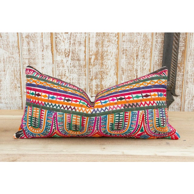 Soe Antique Tribal Grain Sack Pillow For Sale - Image 10 of 10