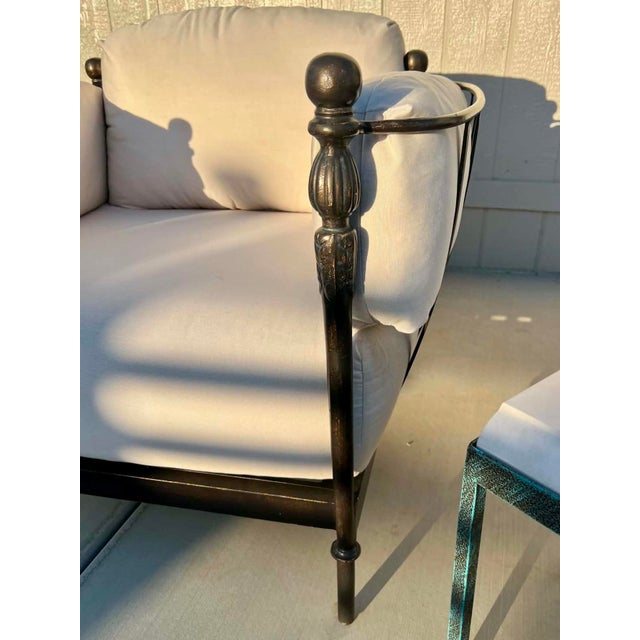 Mediterranean Michael Taylor Designs Outdoor Montecito Club Chairs, 2 pieces, Attributed For Sale - Image 3 of 11