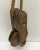 Antique Rustic Weathered Wooden Pulley with Rope, 1890s For Sale - Image 6 of 12