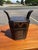 Early 20th Century Mid-Century Modern Hand-Carved Teapot Caddy With Brass Hardware For Sale - Image 9 of 12