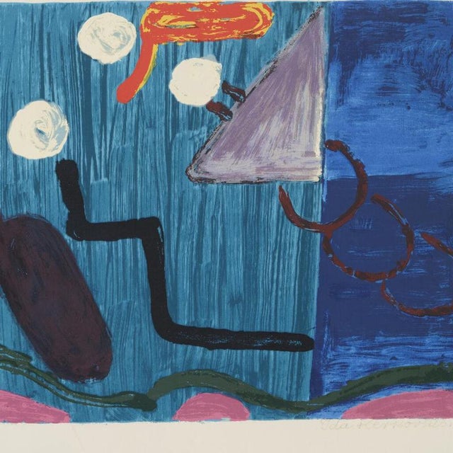 Ida Kerkovius (1879 Riga – 1970 Stuttgart) “Point-Line-Surface” Serigraph in 12 colors, created in 1966, hand-numbered and...