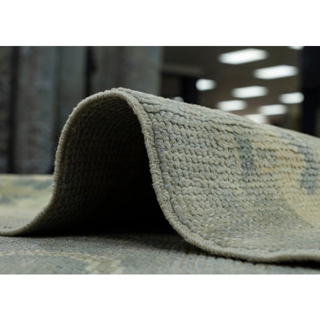 Gray Turkish Oushak Square Rug 8'3" x 7'9" #18104 For Sale - Image 8 of 8