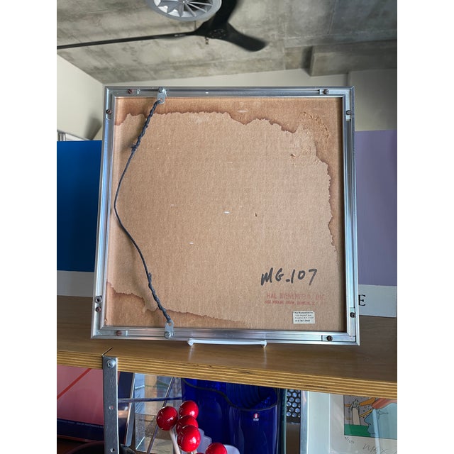 Chrome 1970s Hal Bienenfield Op Art Space Age Mirror Chrome Floating Panels Memphis Design Sottsass Panton Era For Sale - Image 8 of 11