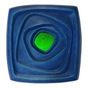 Abstract Modern Modernist Aluminum Holography Wall Sculpture, Interior Spaces 2