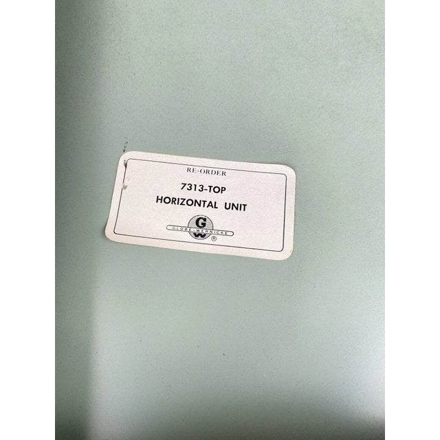 Vintage Globe Wernicke Steel Metal Glass Sliding Door 3 Section Stacking Barrister Lawyers Bookcase. Circa Late 20th...