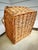 Brown Large Vintage Handwoven Willow Gathering Basket For Sale - Image 8 of 10