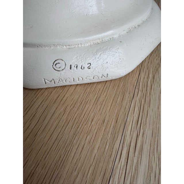 Hollywood Regency 1962 Magidson Neoclassical Twisted Plaster Pedestal Column, Signed and Dated For Sale - Image 3 of 8