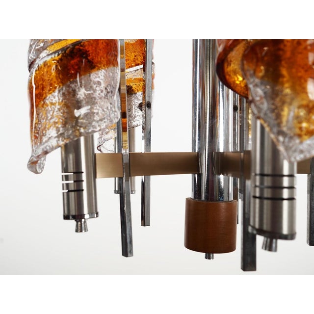 Italian Pendant Lamp in Murano Glass, Italy, 1970s For Sale - Image 16 of 18